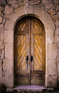 closed wooden door thumbnail