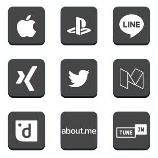 Social Life svg vector icon sets