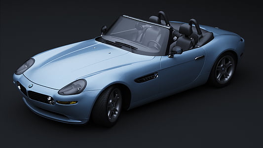 blue convertible coupe thumbnail