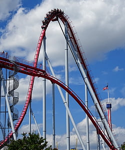red roller coaster ride thumbnail