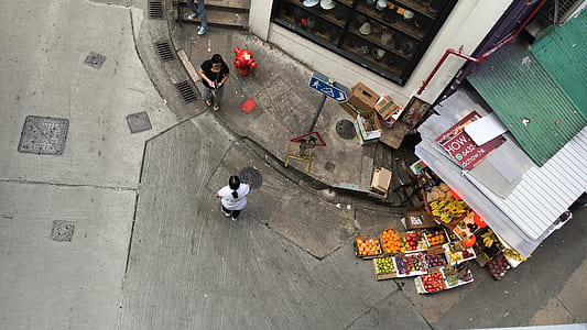 street photography, market, fruit stand, street corner, people thumbnail
