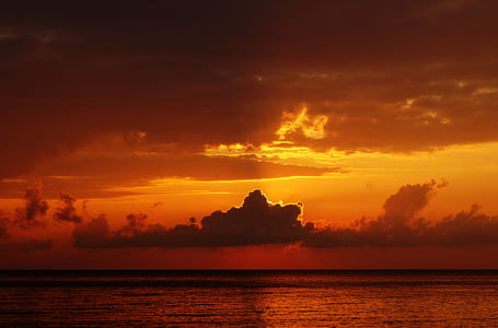 landscape photo of sea during golden hour thumbnail