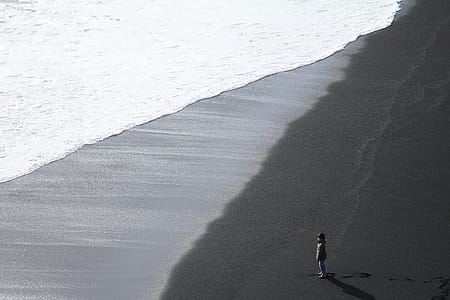 Child Standing on the Seashore thumbnail