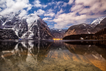 mountain with reflection on water thumbnail