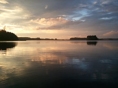 body of water under cloudy sky thumbnail