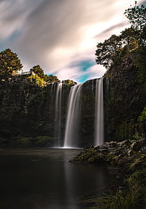 long exposure photography of waterfalls thumbnail
