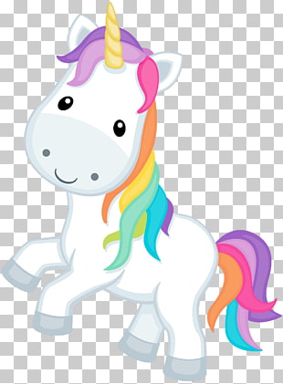Unicorn , unicorn face, white and multicolored unicorn illustration PNG clipart