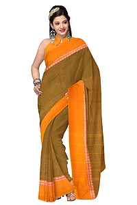 women's brown and orange ddress thumbnail