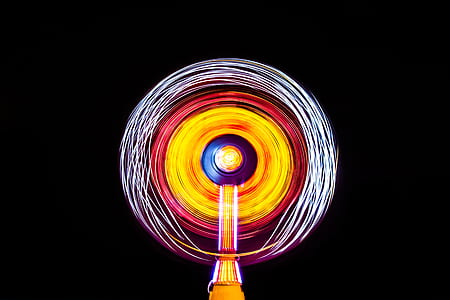 long exposure, ride, fair, carnival thumbnail