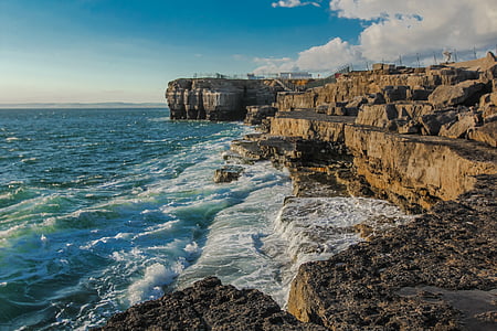 cliff beside body of water thumbnail
