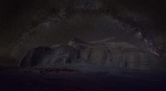 rock formation at nighttime thumbnail