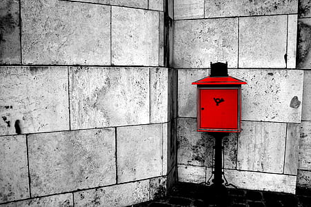 selective-color photography of mailbox thumbnail