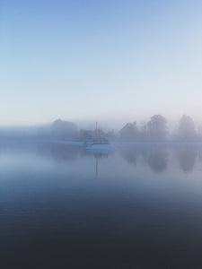 body of water under the cloudy sky thumbnail