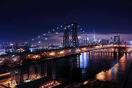 bridge during nighttime thumbnail