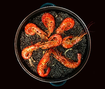 shrimps on black pot thumbnail