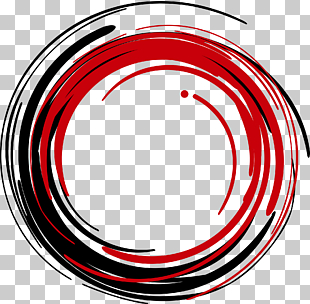 The Wynwood Yard , red circle Ink, red and black illustration PNG clipart