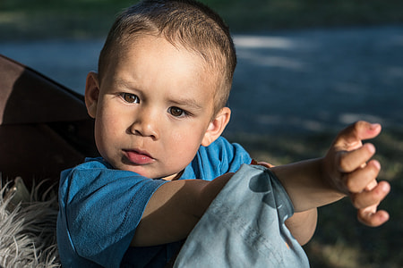 boy in blue shirt taking selfie photography during daytime thumbnail