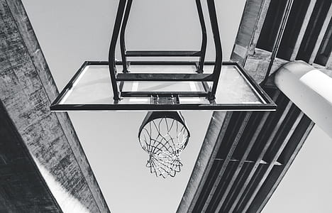 low-angle photo of basketball hoop thumbnail