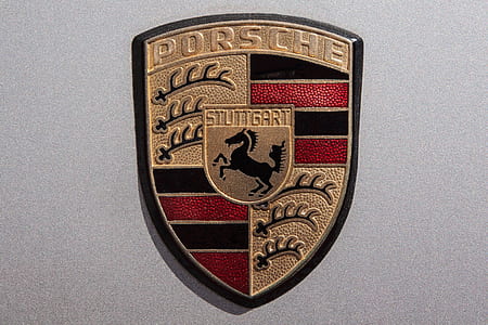 Porsche emblem in close-up photo thumbnail