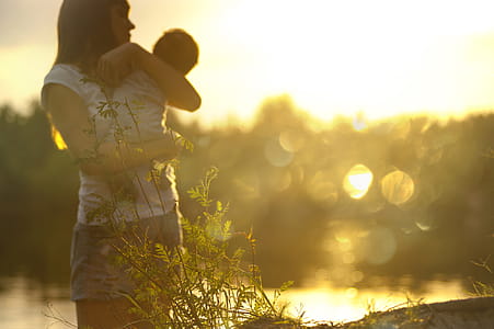 dawn, sunset, people, woman thumbnail