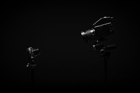 two black studio cameras thumbnail