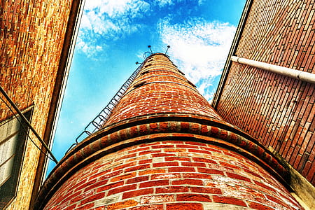 Low Angle View of Brown Bricks Tower thumbnail