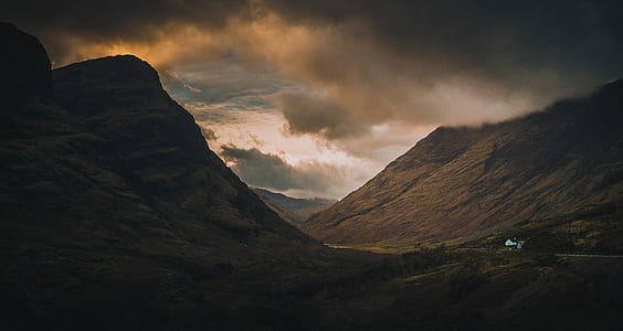 mountain covered by clouds thumbnail
