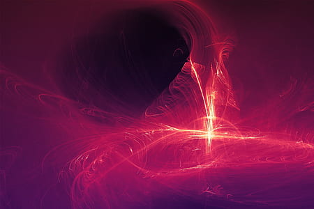 red wave light digital wallpaper thumbnail