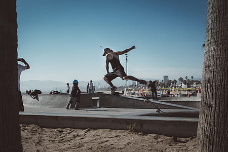 people skateboarding on park thumbnail