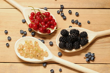 assorted fruits on mixing lades thumbnail