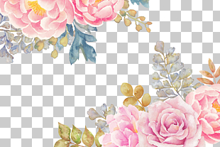 Watercolor painting Flower, Flowers, pink and yellow flowers illustration PNG clipart