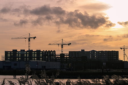 city, dawn, sky, clouds thumbnail