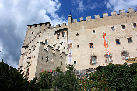 Bruck Castle with medieval walls in Lienz, Austria thumbnail