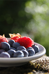 focus photo of blackberry and cranberry thumbnail