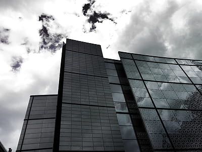 sky, clouds, building, glass thumbnail