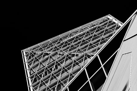 low-angle photo of gray metal structure thumbnail