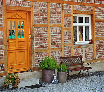 bench, bar, building, house thumbnail