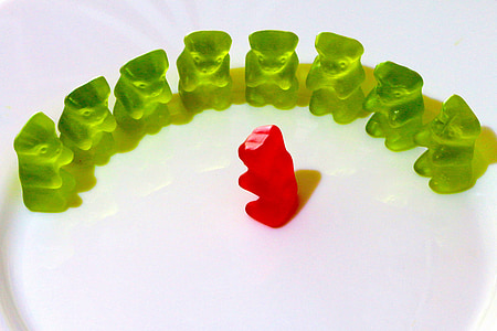 red and green gummy bear lot thumbnail