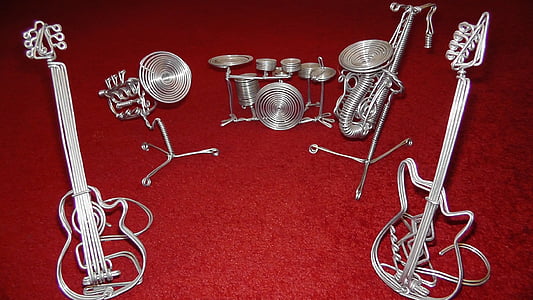 grey stainless steel band instrument statuettes thumbnail