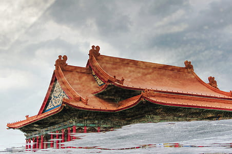 Forbidden City temple under white clouds during daytime thumbnail