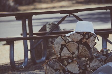 wood, hat, firewood, stacked thumbnail
