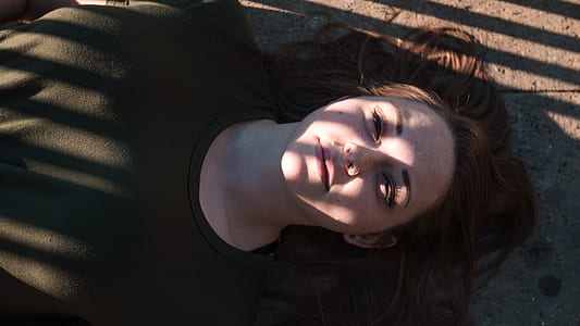 woman laying on floor thumbnail