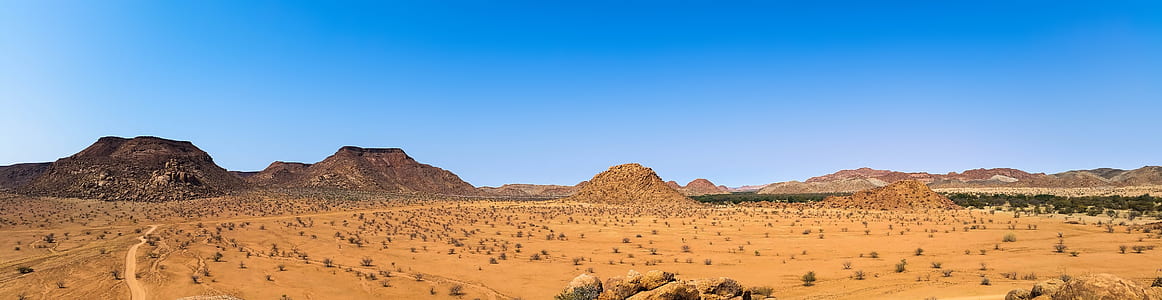 Scenic View of Desert Against Clear Sky thumbnail