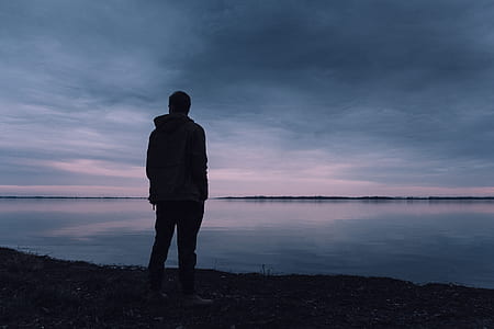 silhouette of person during the horizon thumbnail