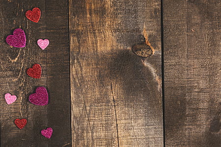 Pink Hearts Background Photo thumbnail
