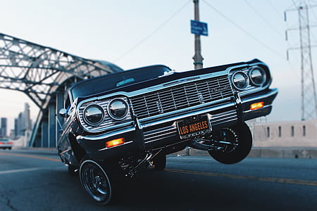 black car on road thumbnail