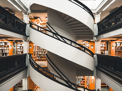 white spiral staircase thumbnail