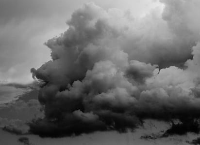 grayscale photo of clouds formation thumbnail