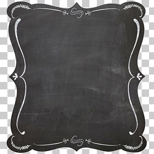Blackboard frame Chalk , Black border, white chalk board PNG clipart