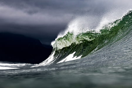 selective focus photo of sea wave during daytime thumbnail